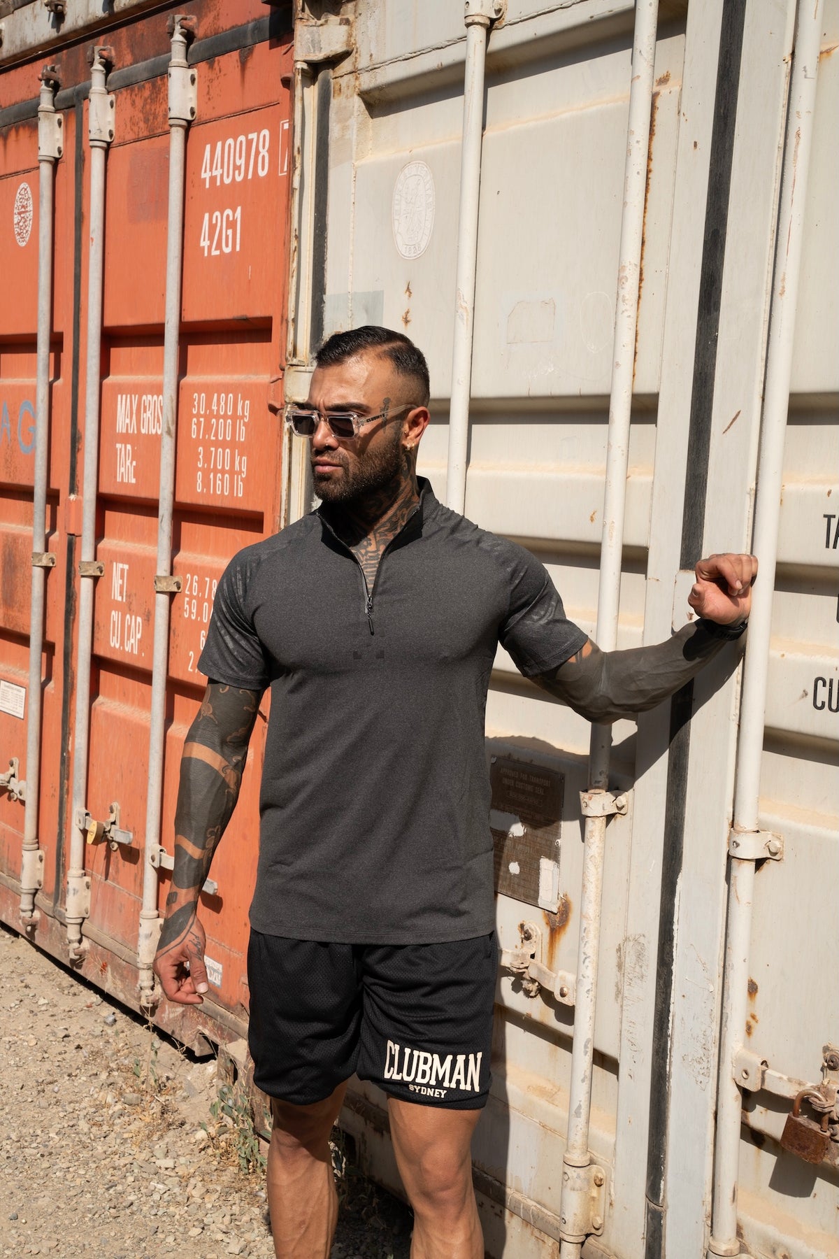 C-365 Motion Zip Tee (Model 823302) - Grey