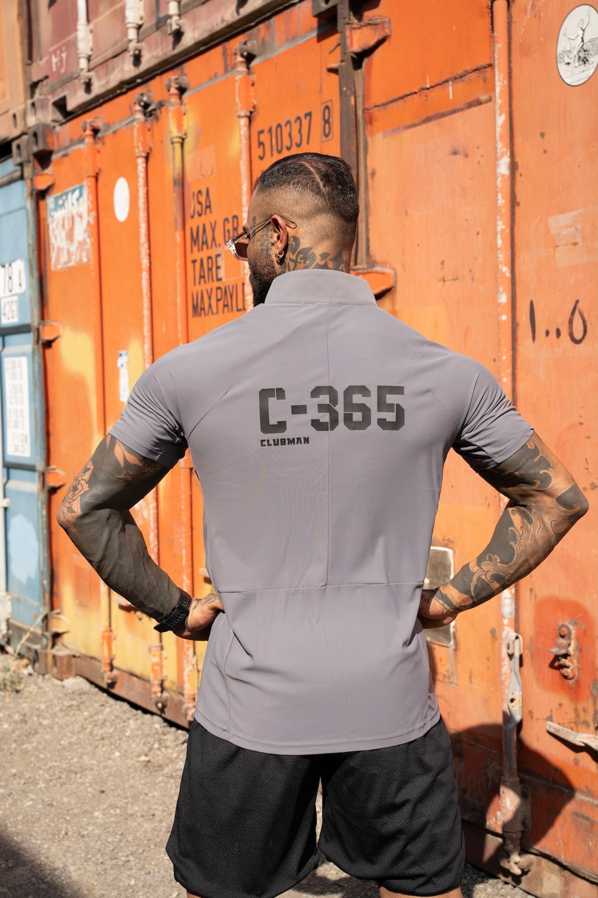C-365 Strike Zip Tee (Model 825321) - Grey