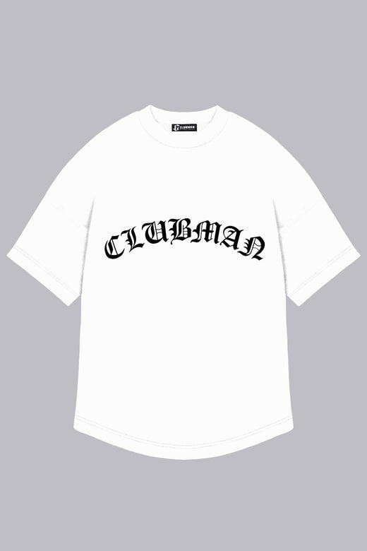 Mens Clubman 'Cyper' T-shirt / White