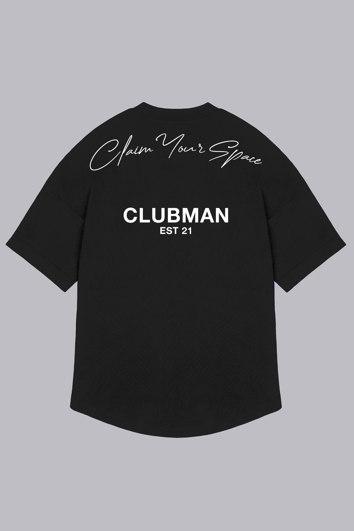 Mens Clubman 'Signature Dash' T-shirt / BLACK
