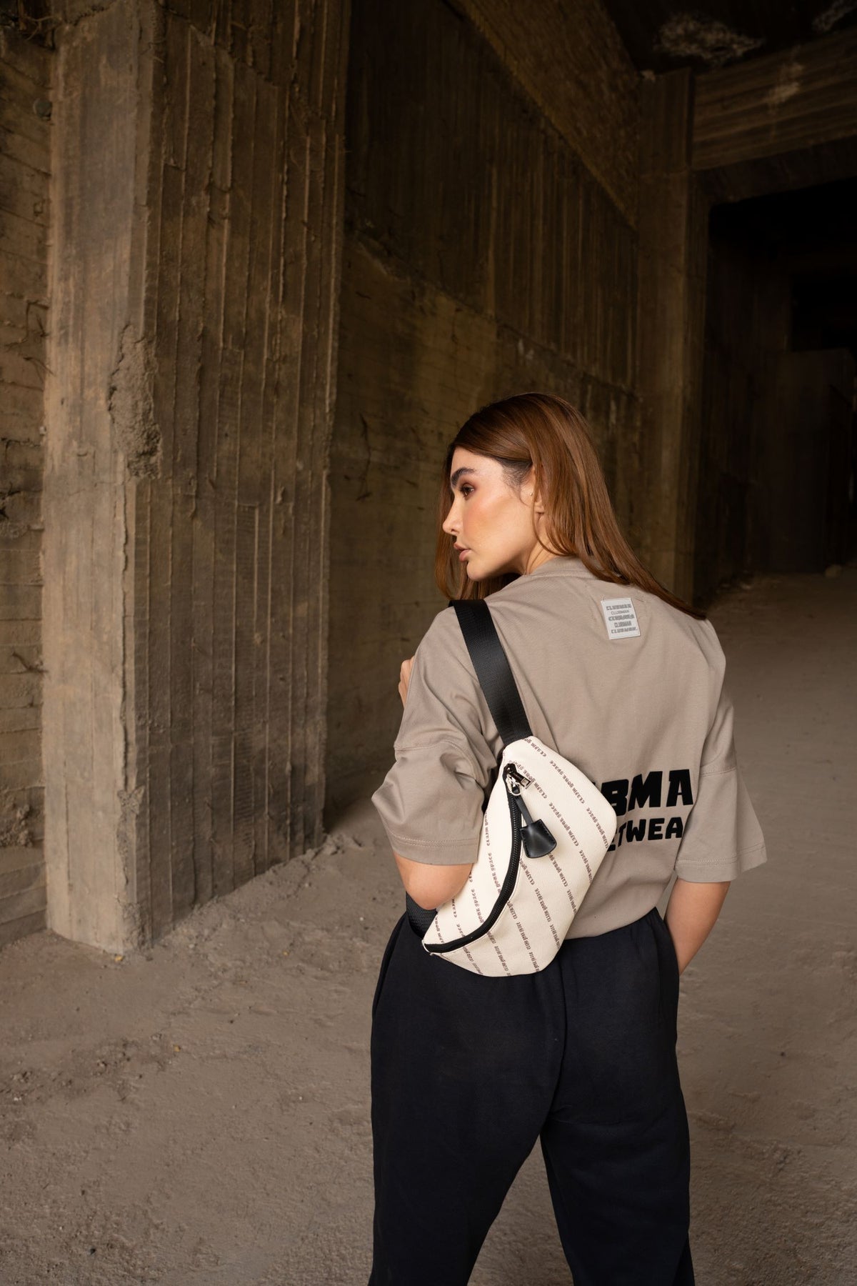 Clubman Handstyle Belt Bag - Cream