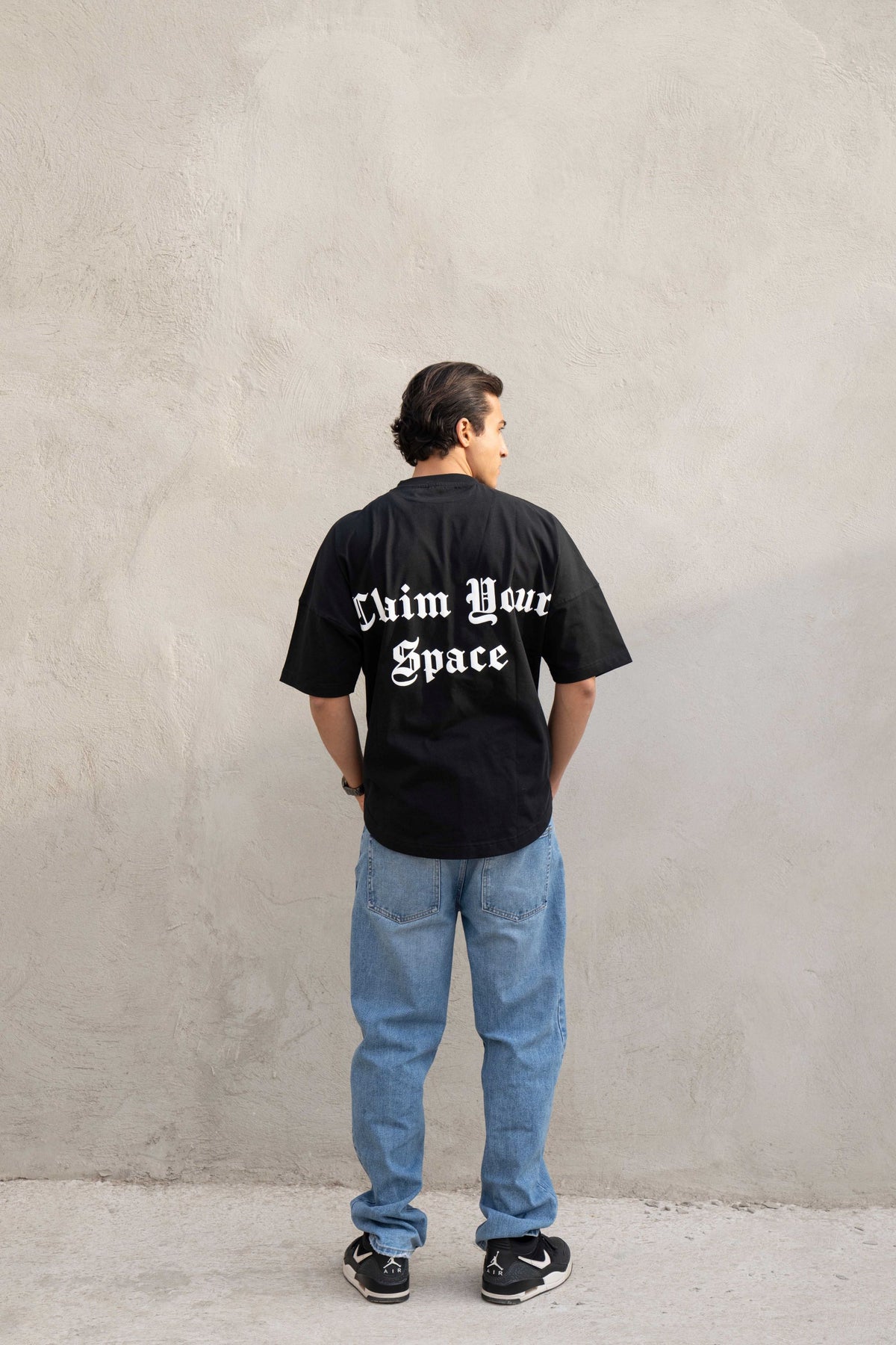Mens Clubman 'Precision Line' T- Shirt Black