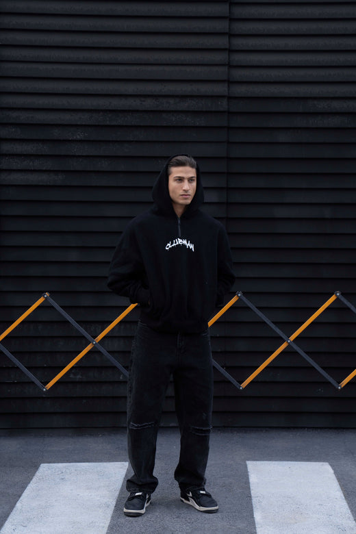 Clubman "APEX" Hoodie – Black/White