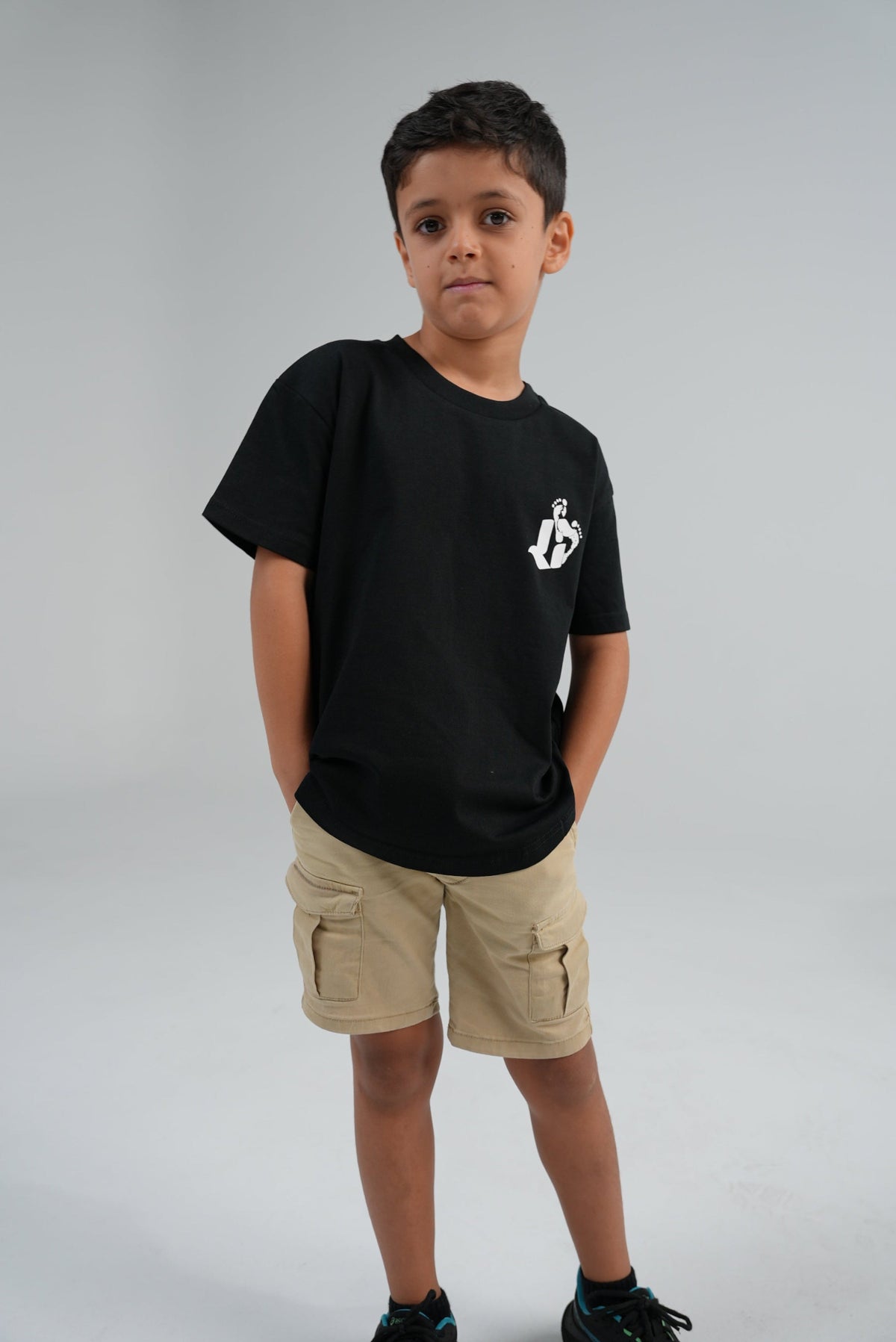 Kids "Footprint" Tee – Black