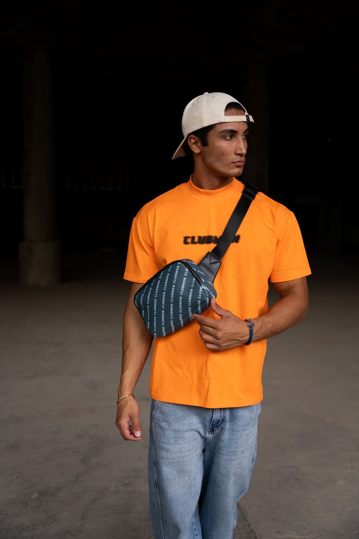Clubman Monogram Compact Belt Bag - Navy