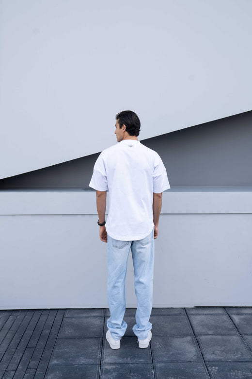 Mens Clubman 'Cyper' T-shirt / White