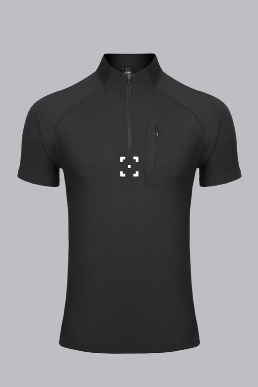 C-365 Strike Zip Tee (Model 825321) - Black