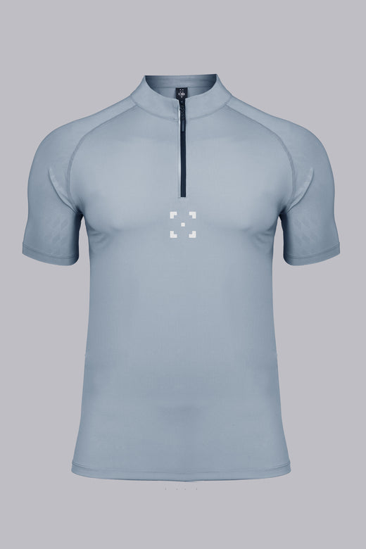 C-365 Motion Zip Tee (Model 823302) - Haze Blue