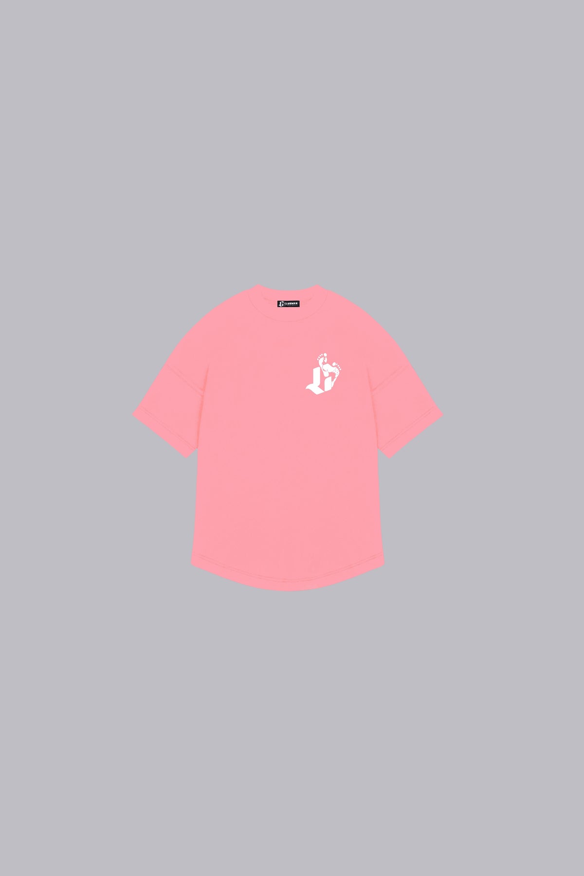 Clubman Kids "Footprint" Tee – Pink