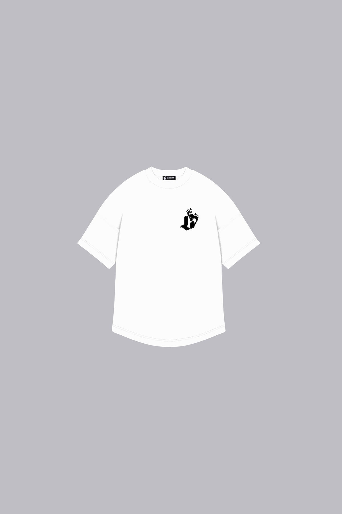 Clubman Kids Footprint Tee – White