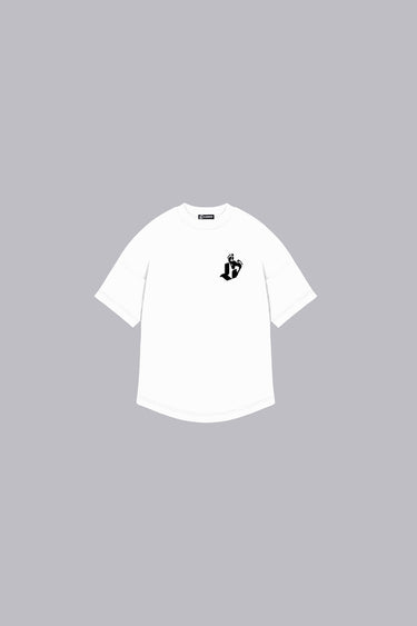 Clubman Kids Footprint Tee – White