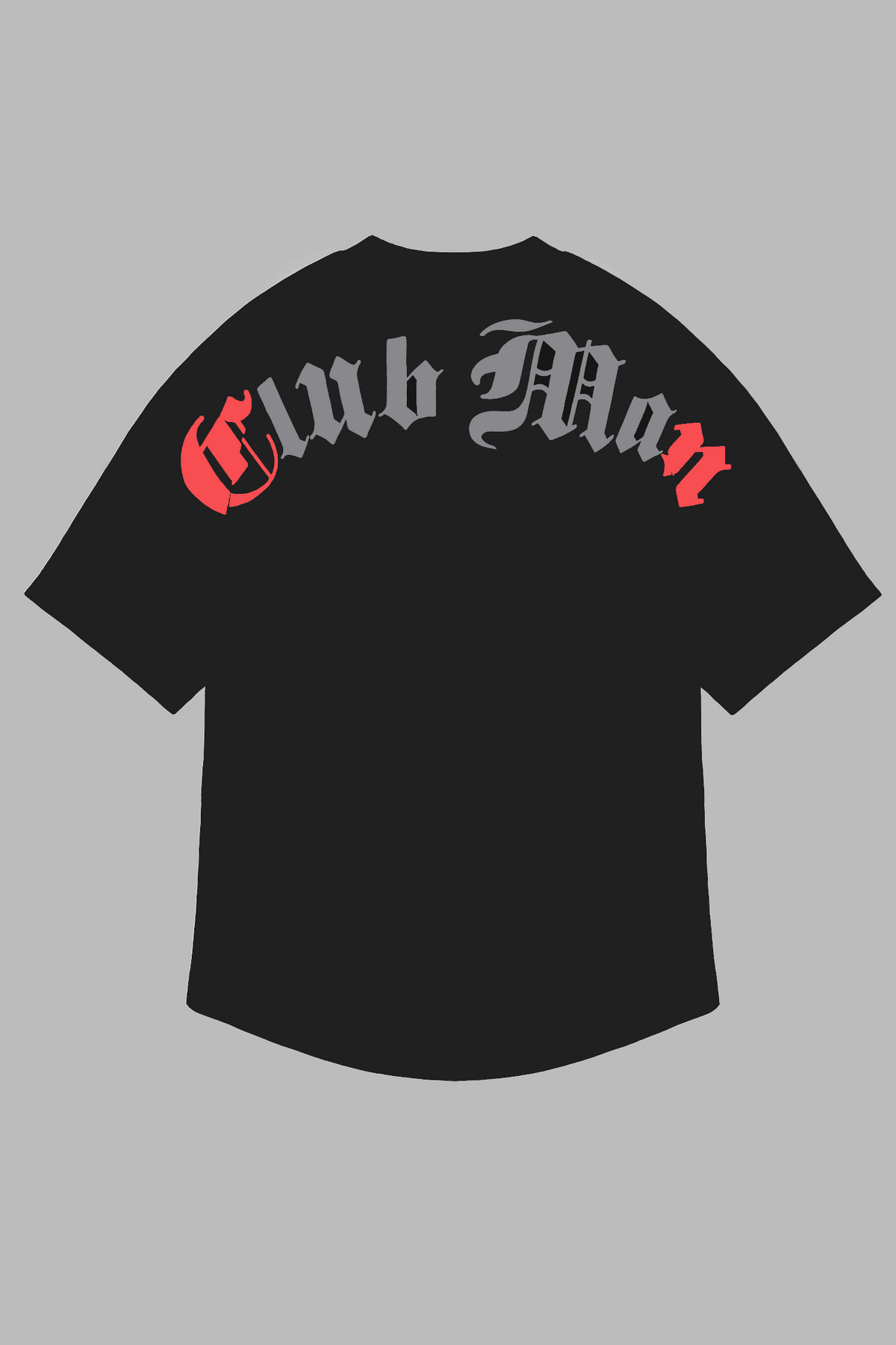 Clubman "TEXTURE" Tee – Black/Red Grey