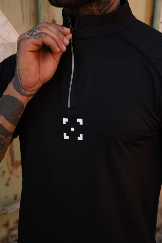 C-365 Motion Zip Tee (Model 823302) - Black
