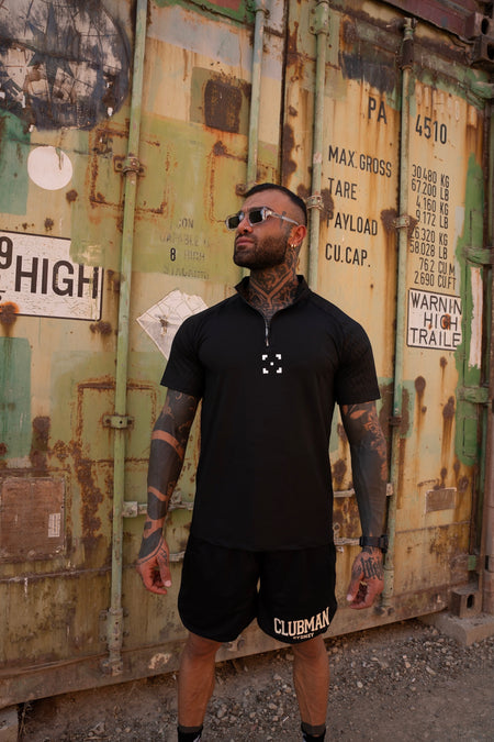 C-365 Motion Zip Tee (Model 823302) - Black