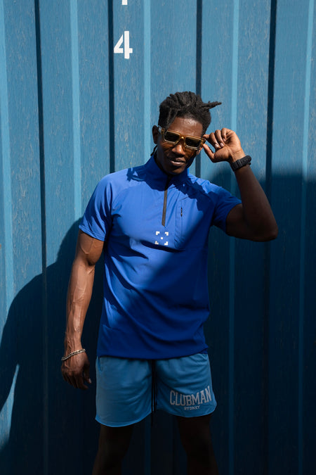 C-365 Strike Zip Tee (Model 825321) - Blue