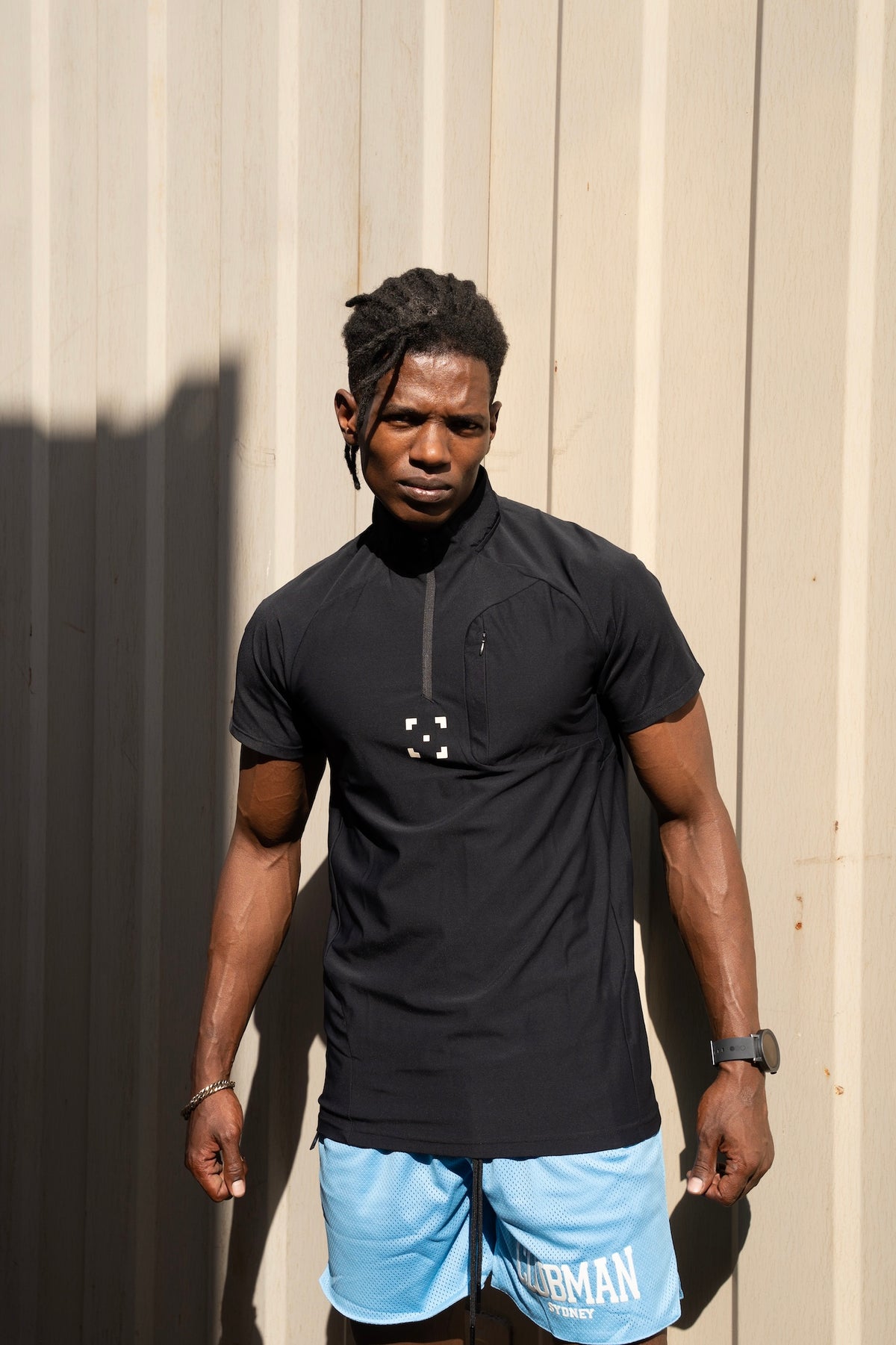 C-365 Strike Zip Tee (Model 825321) - Black