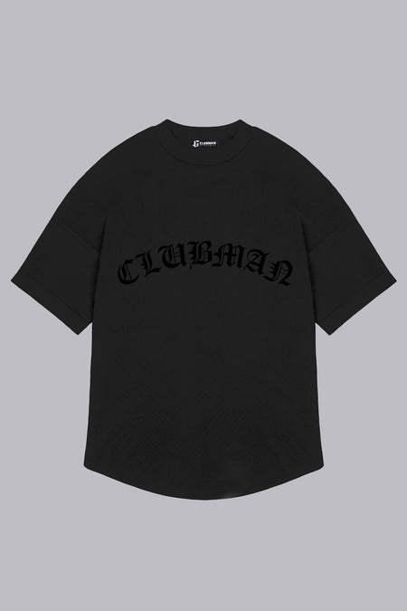 Mens Clubman 'Cyper' T-shirt / Black