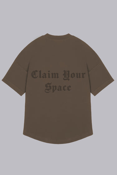 Mens Clubman 'Precision Line' T- Shirt Brown