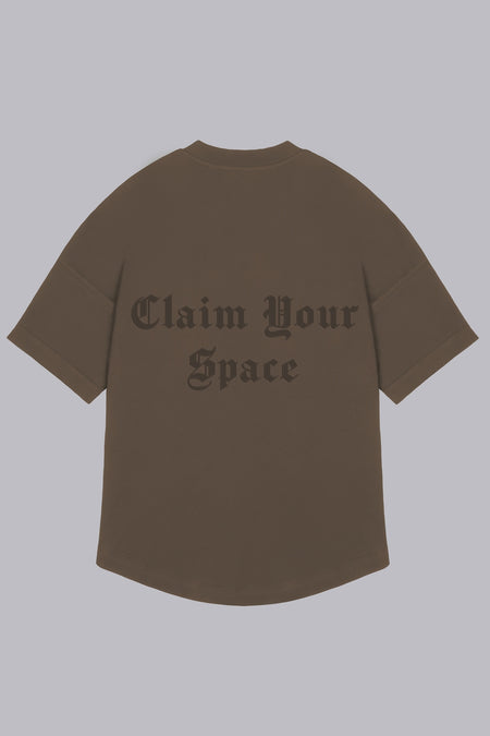 Mens Clubman 'Precision Line' T- Shirt Brown