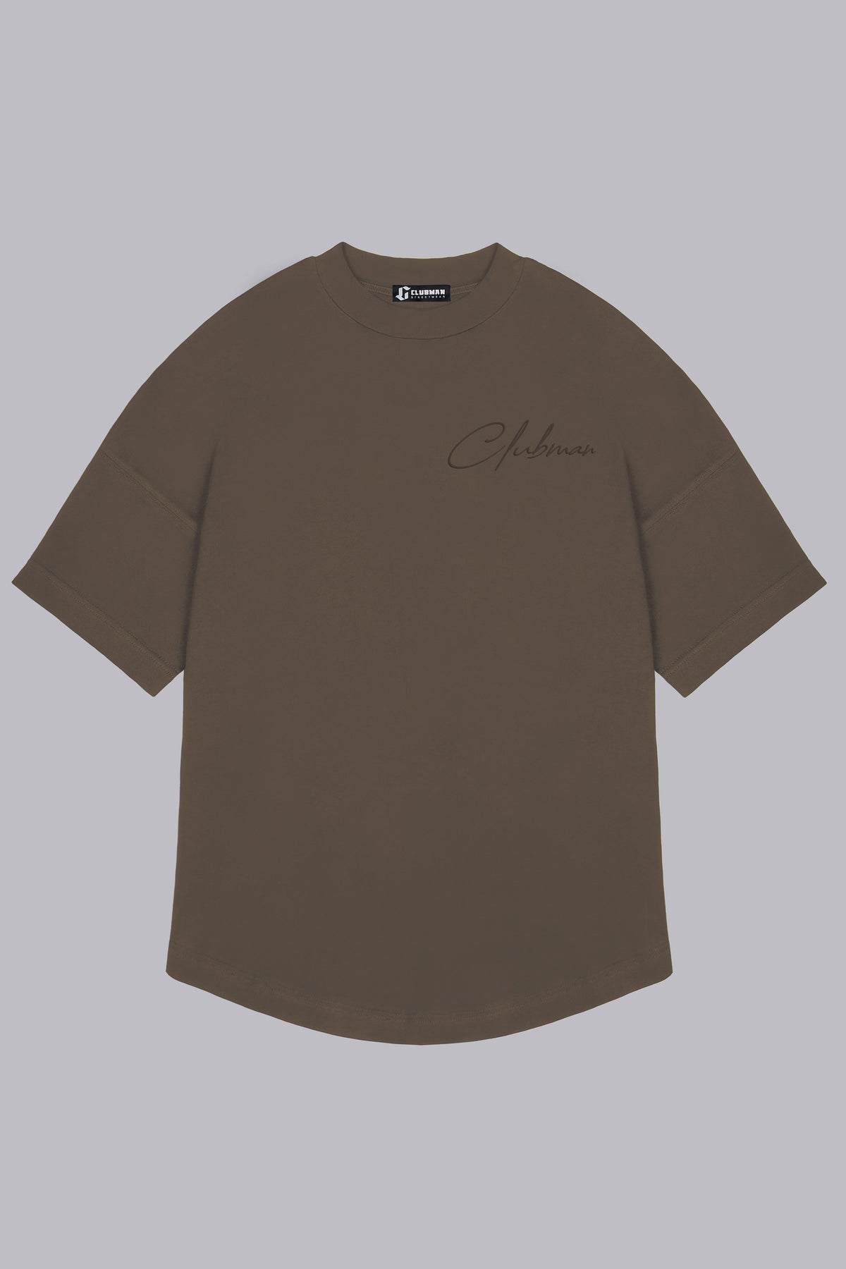 Mens Clubman 'Precision Line' T- Shirt Brown