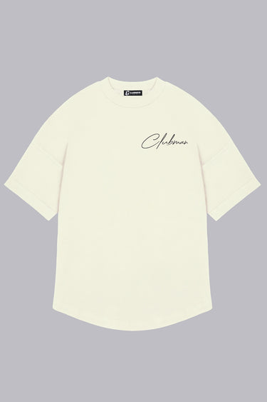 Mens Clubman 'Precision Line' T- Shirt White