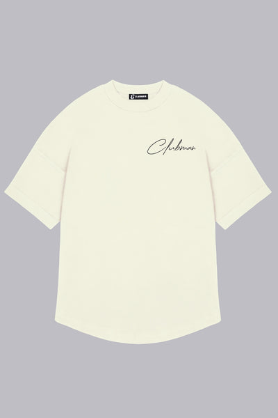 Mens Clubman 'Precision Line' T- Shirt White