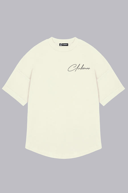 Mens Clubman 'Precision Line' T- Shirt White