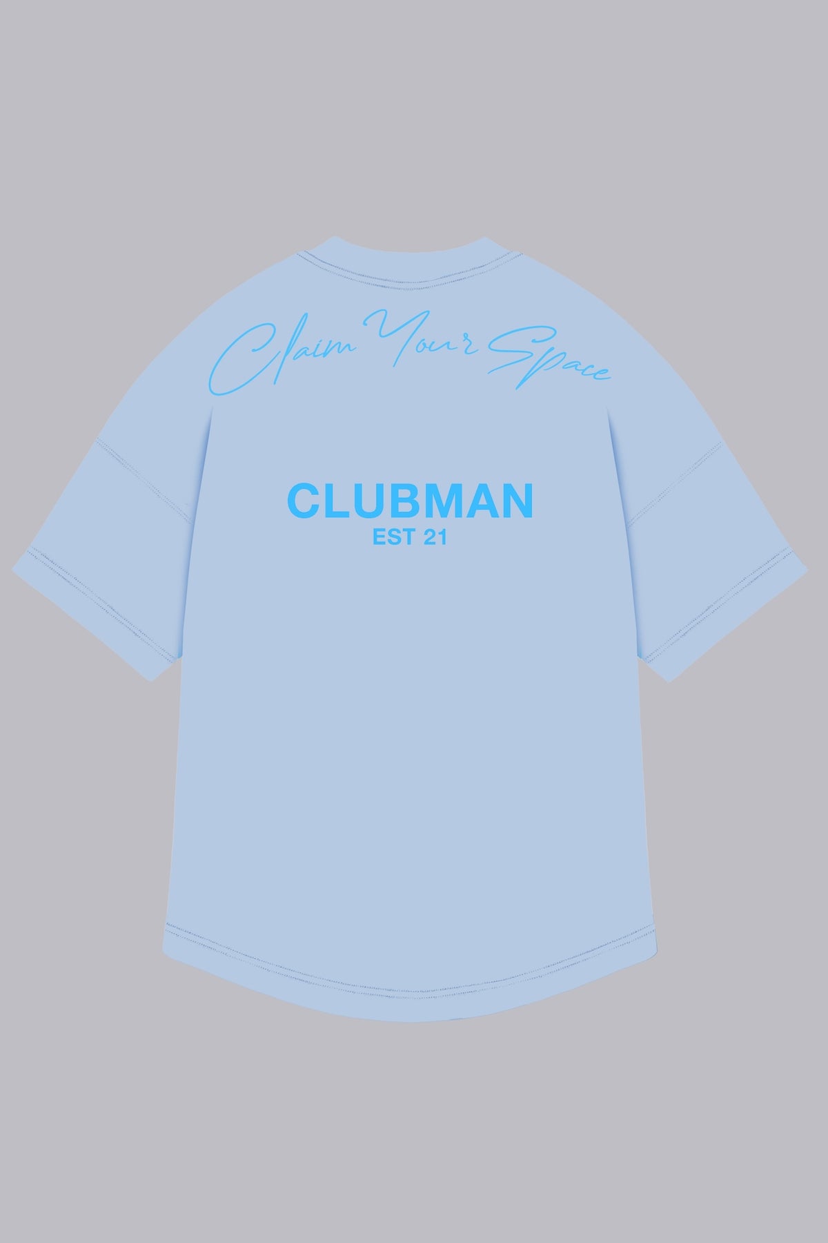 Mens Clubman 'Signature Dash' T-shirt / BLUE