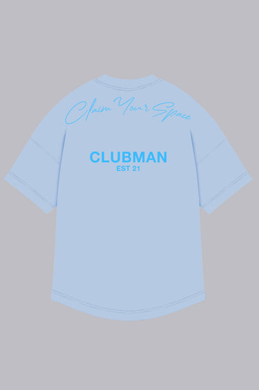 Mens Clubman 'Signature Dash' T-shirt / BLUE
