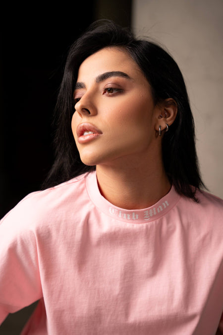 CLUBMAN Oversized 'Pink Frost' T-shirt