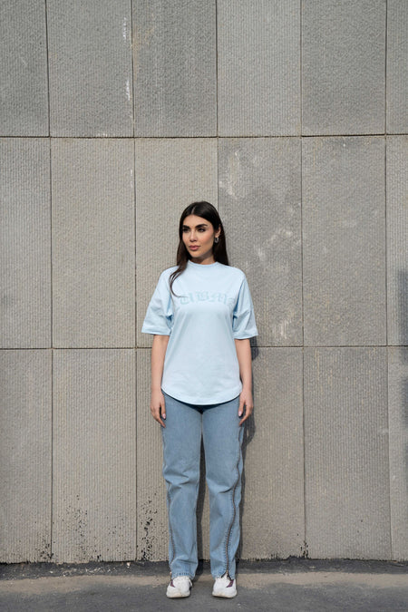 Mens Clubman 'Cyper' T-shirt / Blue