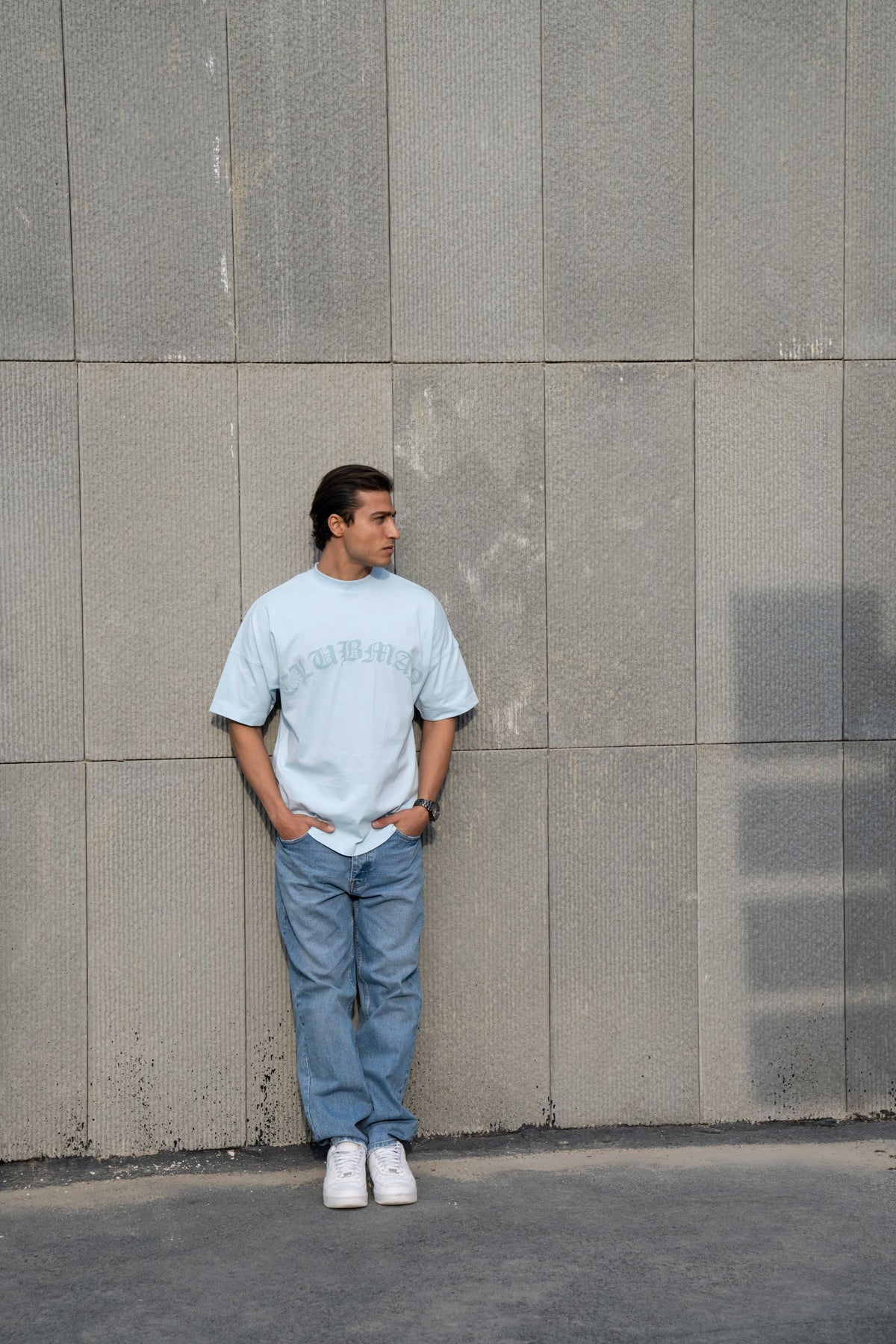 Mens Clubman 'Cyper' T-shirt / Blue