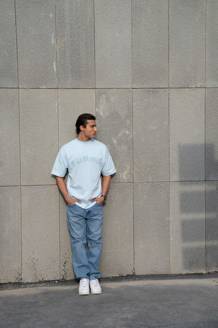 Mens Clubman 'Cyper' T-shirt / Blue