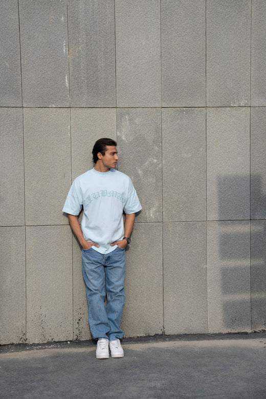 Mens Clubman 'Cyper' T-shirt / Blue
