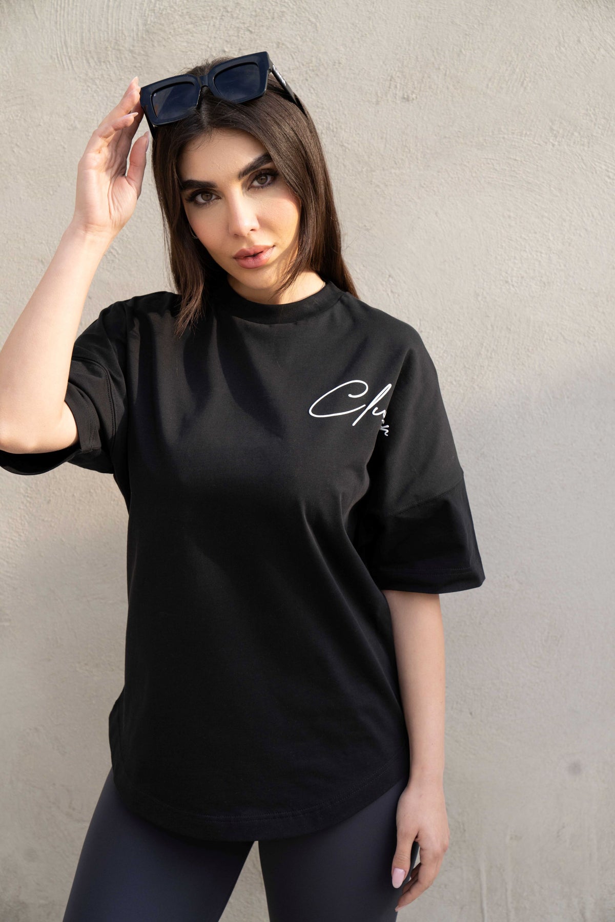 Mens Clubman 'Precision Line' T- Shirt Black