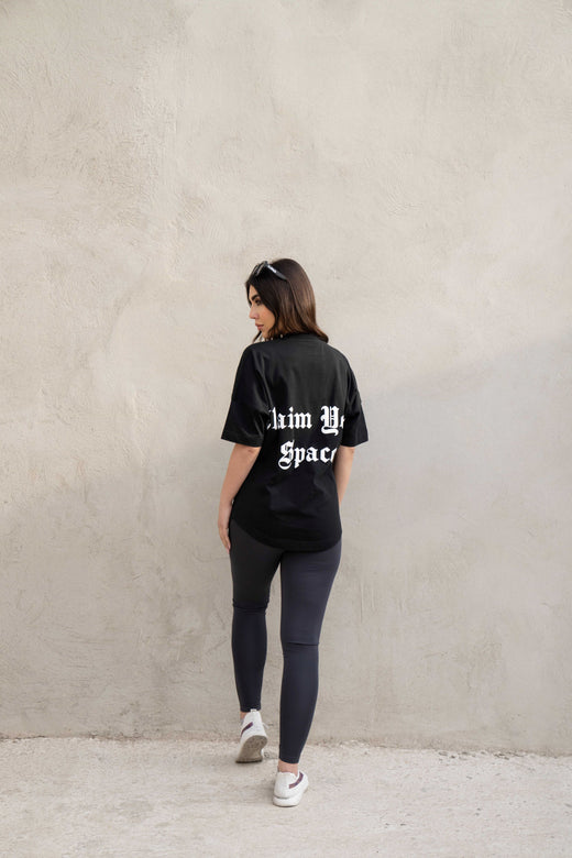 Mens Clubman 'Precision Line' T- Shirt Black