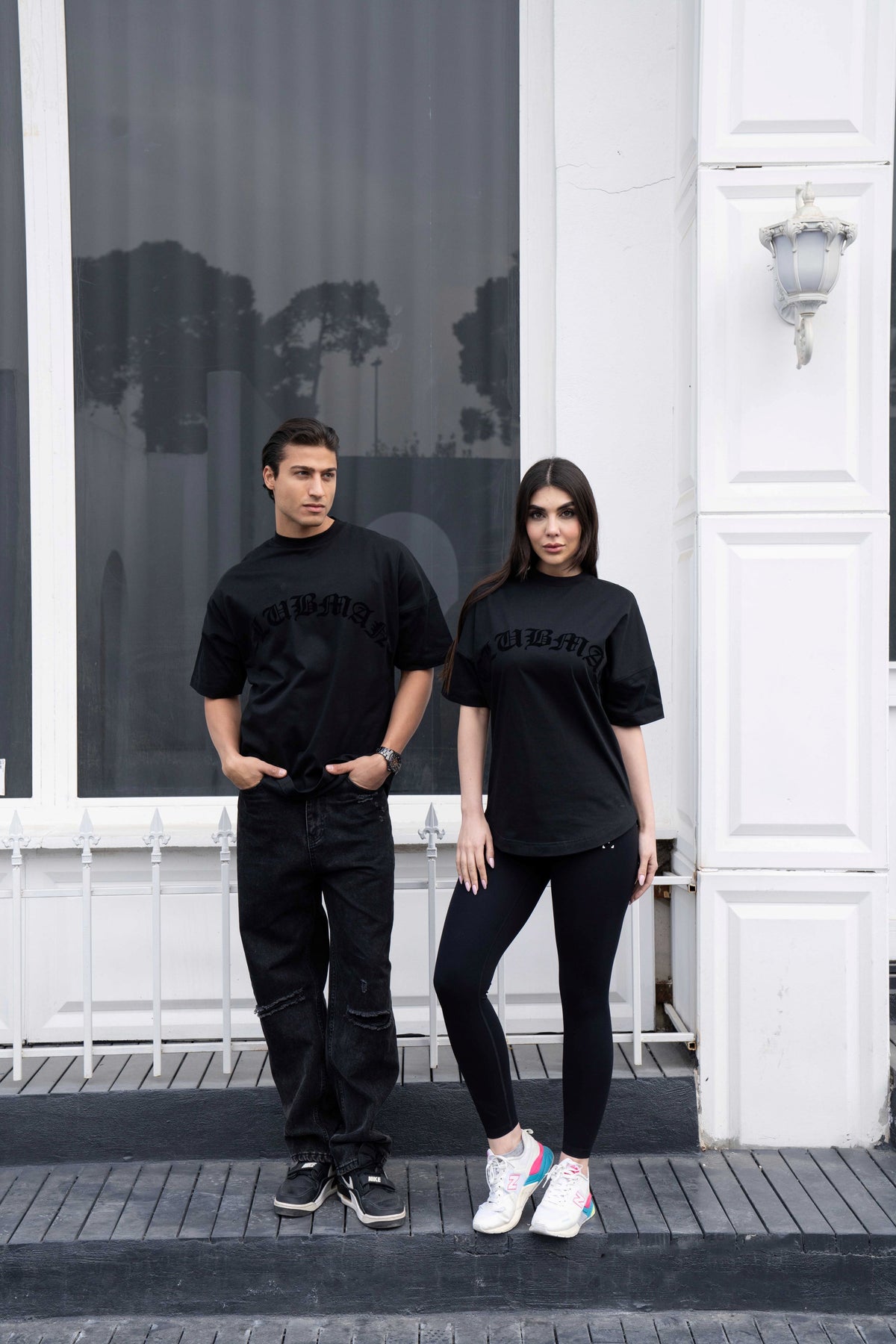 Mens Clubman 'Cyper' T-shirt / Black