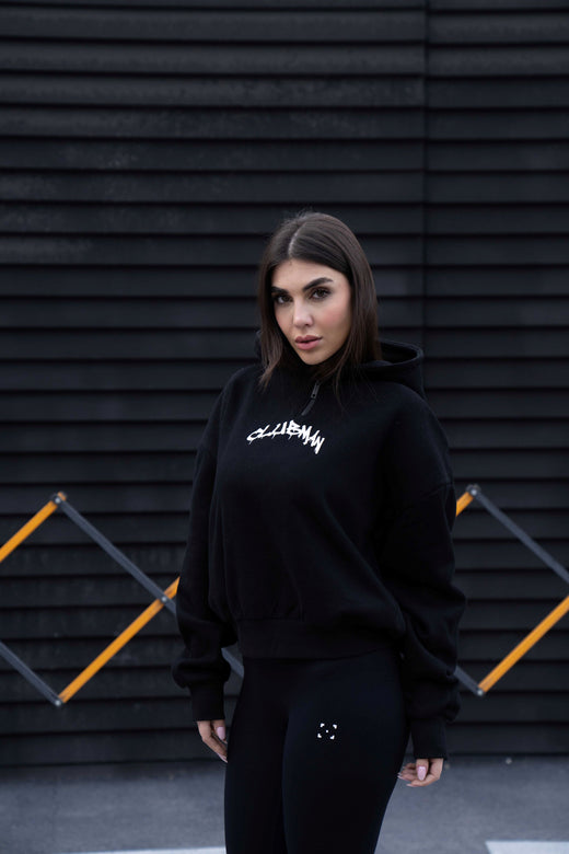 Clubman "APEX" Hoodie – Black/White