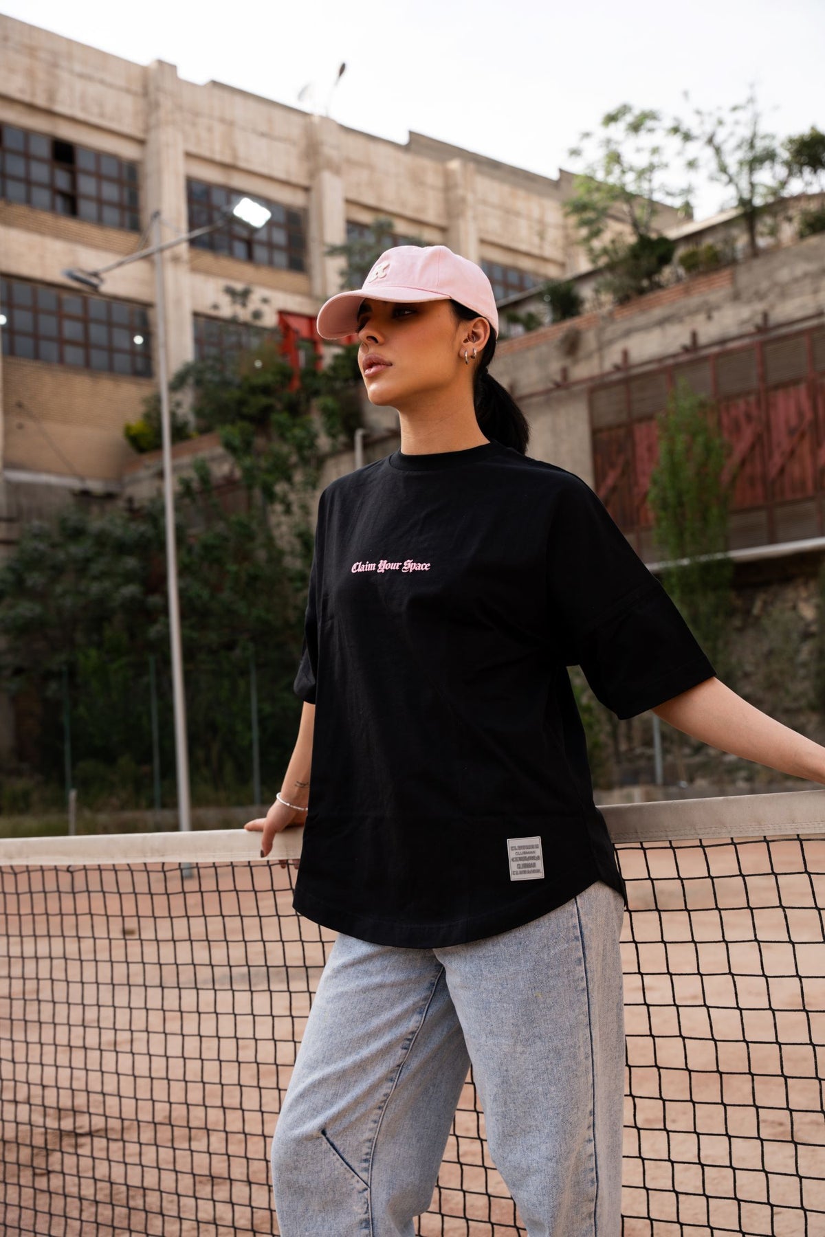 Clubman "FLARE" Tee – Black/Pink