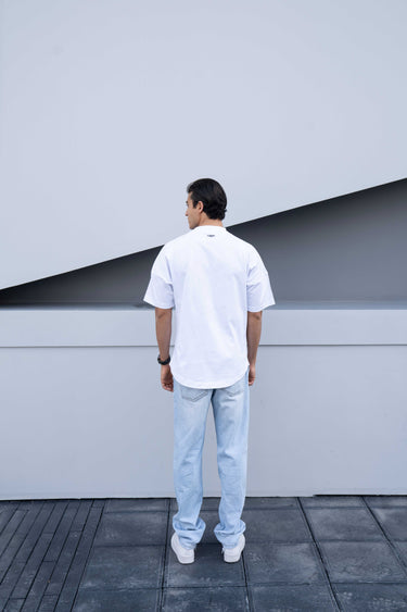 Mens Clubman 'Cyper' T-shirt / White