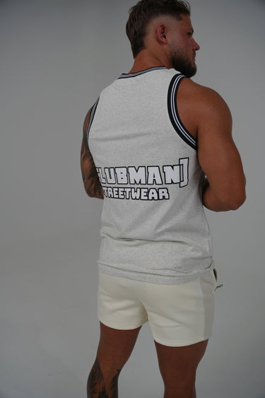 Clubman 'Driftwood White' Relaxed fit Singlet
