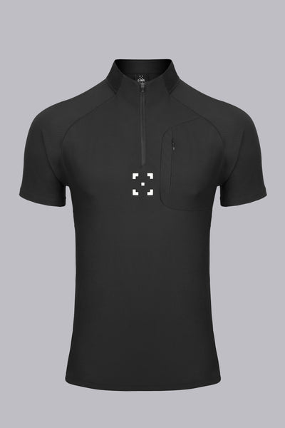 C-365 Strike Zip Tee (Model 825321) - Black
