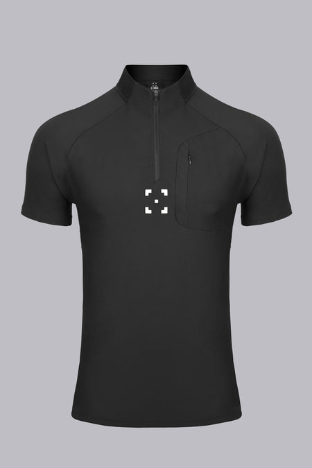 C-365 Strike Zip Tee (Model 825321) - Black