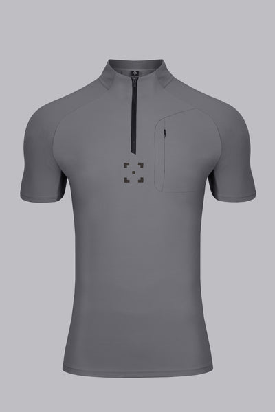 C-365 Strike Zip Tee (Model 825321) - Grey