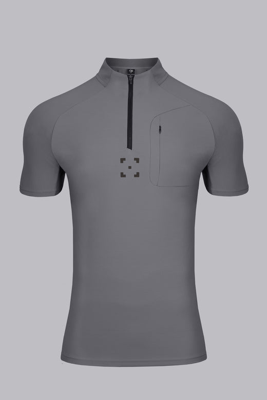 C-365 Strike Zip Tee (Model 825321) - Grey