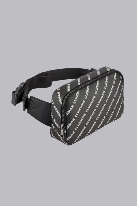 Clubman Monogram Compact Belt Bag - Black