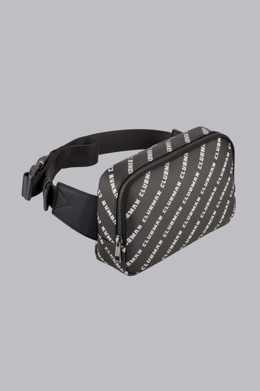 Clubman Monogram Compact Belt Bag - Black