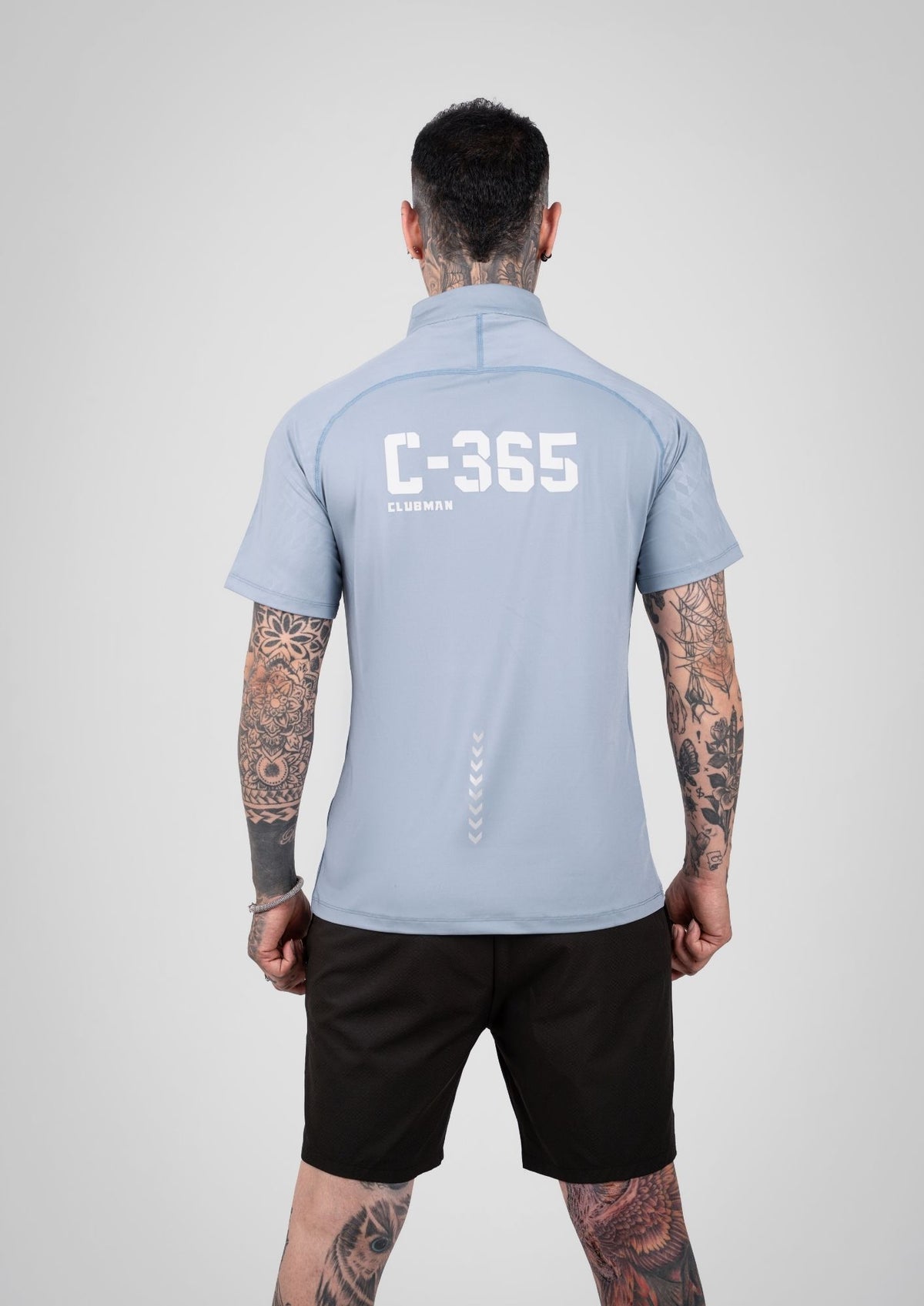 C-365 Motion Zip Tee (Model 823302) - Haze Blue
