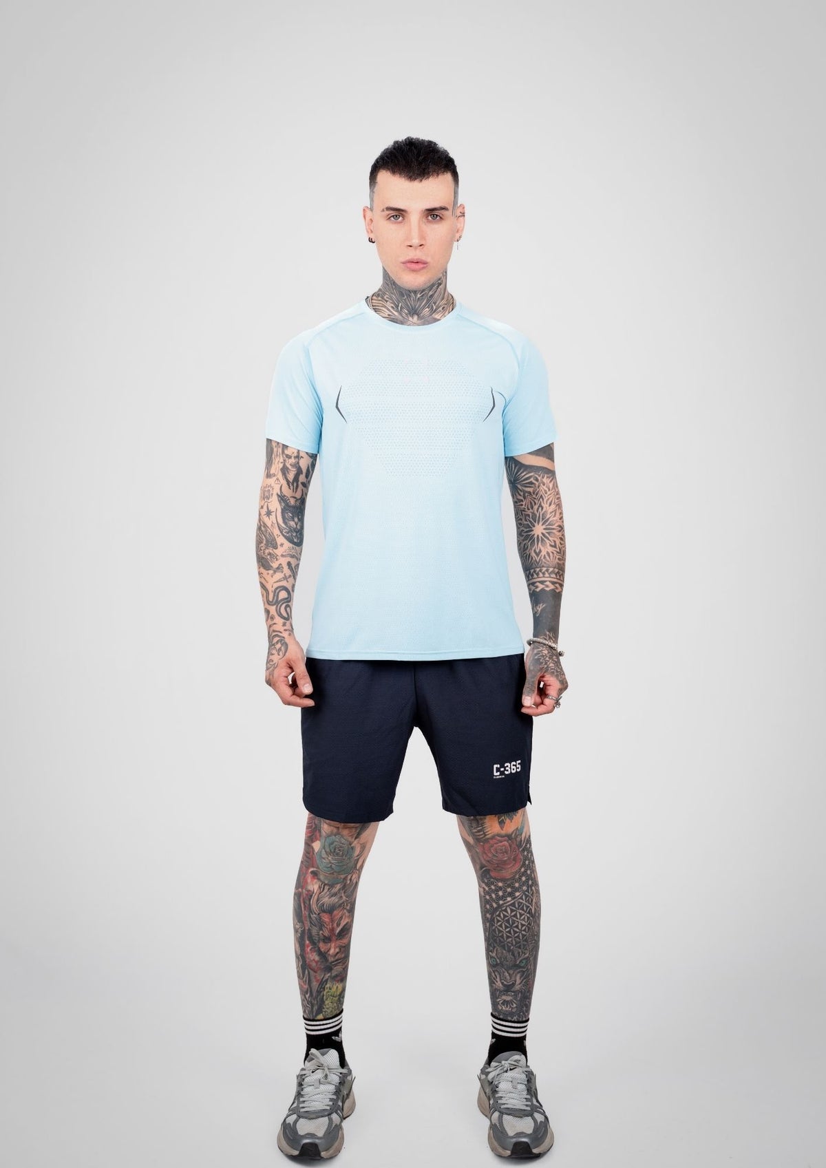 C-365 Performance Tee (Model 324305) - Light Blue