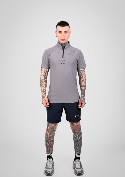 C-365 Strike Zip Tee (Model 825321) - Grey